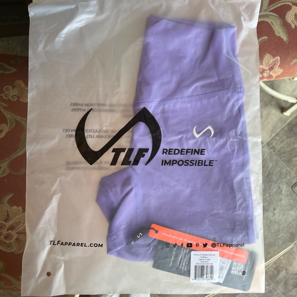 Brand New TLF 4” XS Workout Shorts - Dahlia Purple